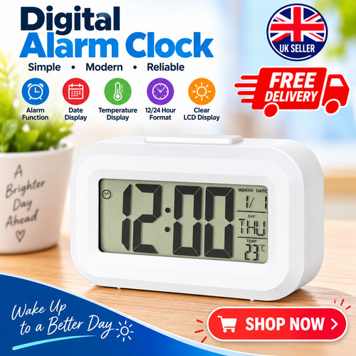 Digital led alarm clock - digital,