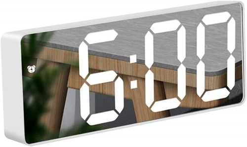 Led digital mirror alarm - led,