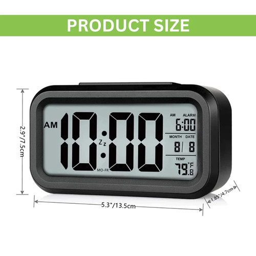 Lcd digital alarm clock - digital, led