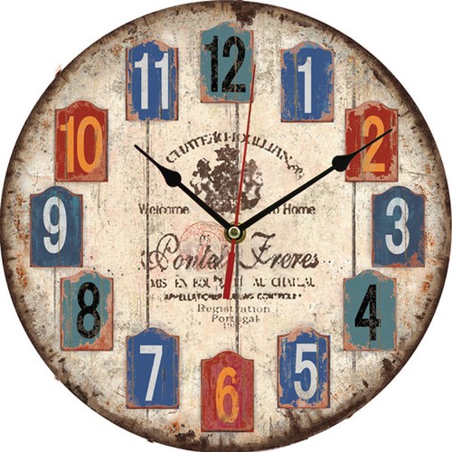 Large wall clock - clock, battery