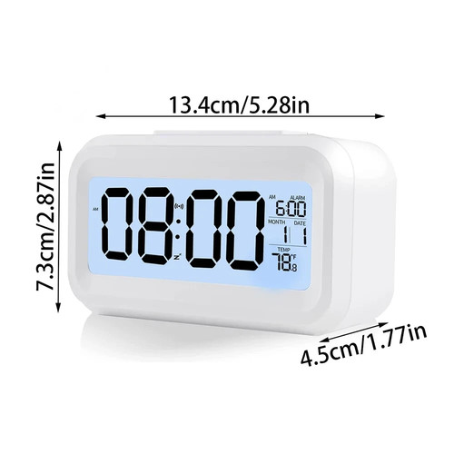 Digital alarm clock with - digital,