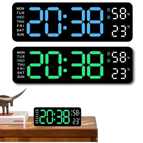 Digital led desk alarm clock - digital,
