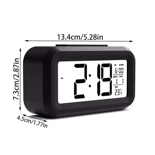 Digital alarm clock with - alarm,
