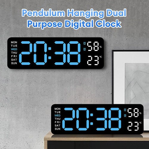 Digital led desk alarm clock - digital,