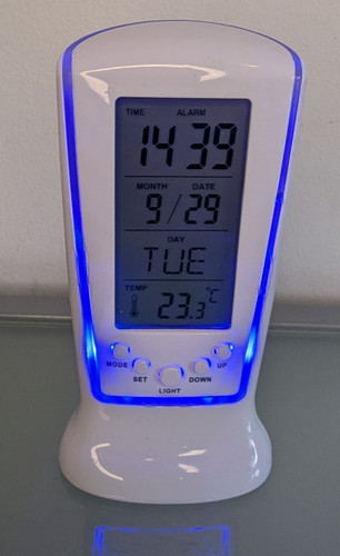 Lcd digital alarm clock - lcd,