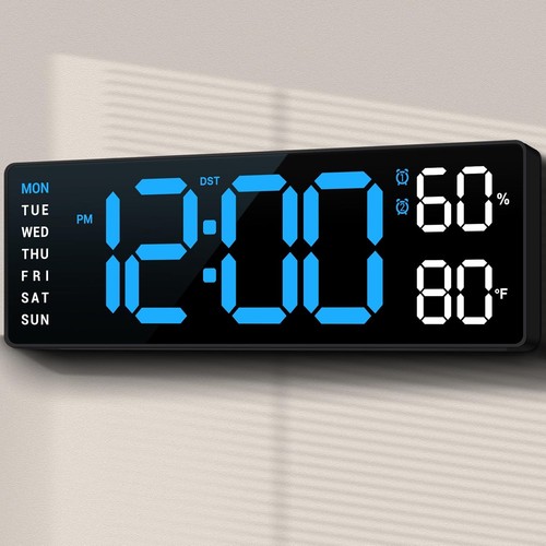Digital alarm clock led - led, mirror