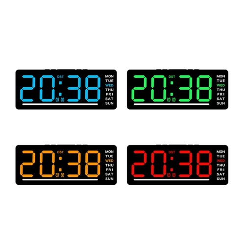 Modern digital clock with - clock,