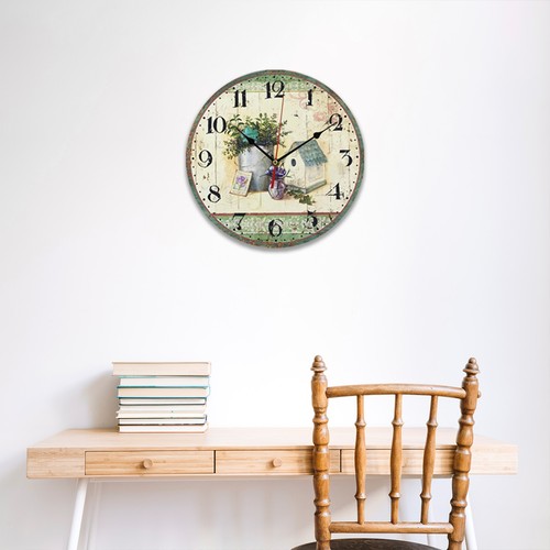 Large wall clock battery - wall,