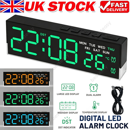 Digital alarm clock usb led - clock,