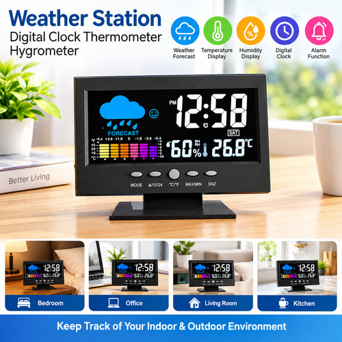 Led digital lcd display alarm - digital,