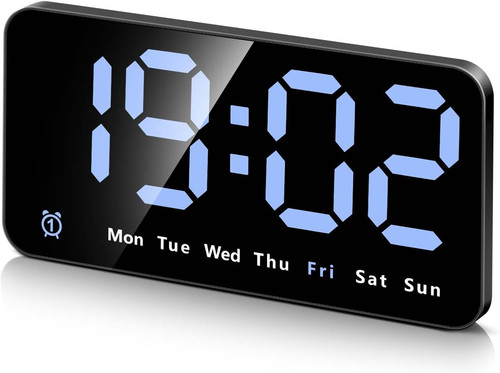 Led digital alarm clock - led,