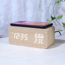 Wooden Digital Alarm Clock
