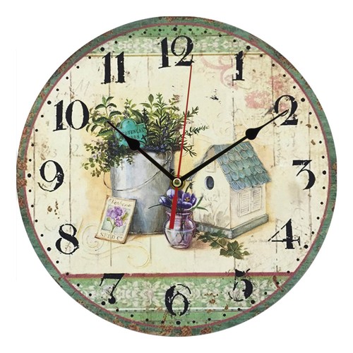 Large vintage clock round - large,