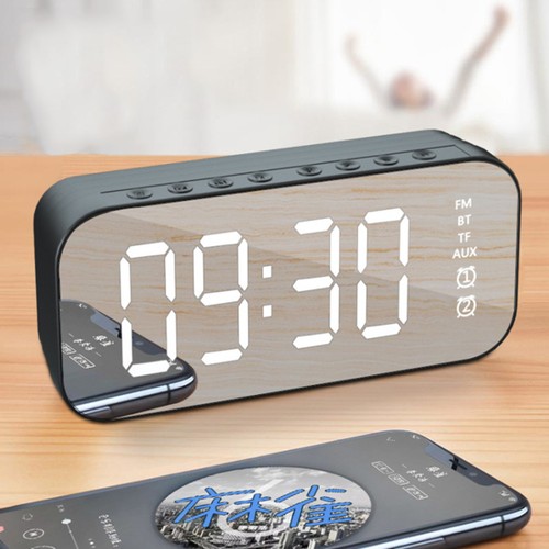 Digital alarm clock with - with, time