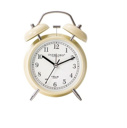 Twin bell alarm clock with - alarm,
