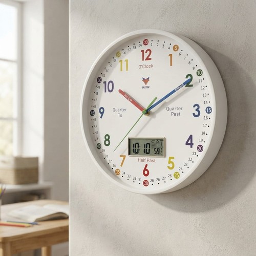 Silent kids clock - 12",