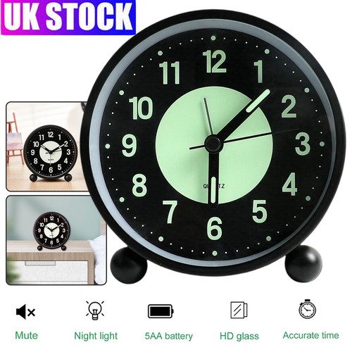 Silent bedside alarm clock - silent,