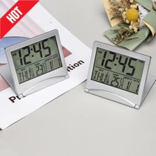 Silver Folded Stand Clock Desk